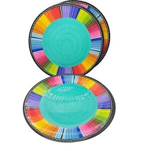 Melamine 6 Plates Nancy Green Certified International Ceramic 11"